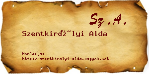 Szentkirályi Alda névjegykártya